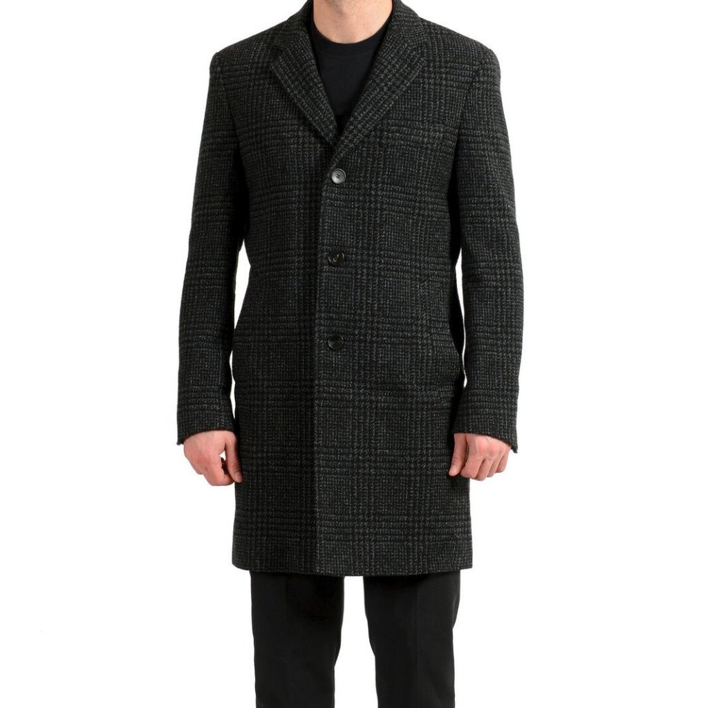 Hugo Boss Men's "Nye2" Slim Fit Wool Coat